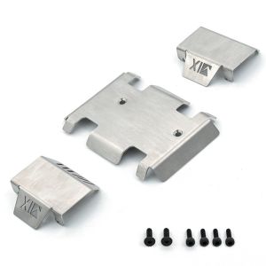 Stainless Steel Skid Plate & Chassis Armor for RGT EX86190/LC76 1/10 RC Crawler - Heavy Duty Axle Protector Upgrade Parts