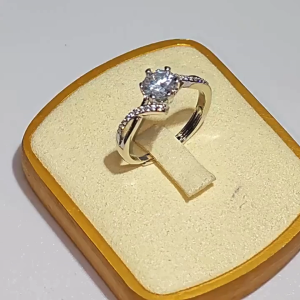 Cincin Wanita Ring Perak Asli Silver Anti Karat Model Simple Elegan Korea LJZ 01