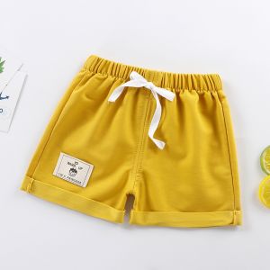Quần Short Thể Thao Trẻ Em Quần Vải Cotton Cạp Thấp Phong Cách Hàn Quốc Mùa Hè Quần Thường Ngày Cho Bé Trai Và Bé Gái