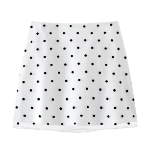 SUHUIQIAN | Fashionable Dots Design Short Sleeve T-Shirt Dress Set for Petite