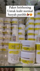 Paket Skincare Brightening Tanpa Sabun Orlin Beauty Mencerahkan Wajah Kulit Glowing Anti Kusam Bpom