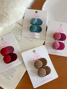 Velvet BB Clip Childrens Cute Sweet Top Clip Hair Accessories Baby Button Clip Girls Hair Ornament Frizz Hair Clip