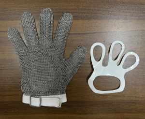 Găng Tay Lưới Thép Không Gỉ 1PC Chất Liệu Thực Phẩm Chống Cắt Dùng Cho Nhà Bếp Dành Cho Người Làm Thịt Đầu Bếp