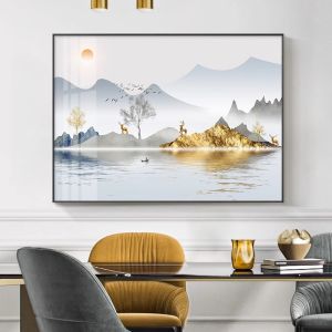 ieeliu | Tranh Tường Phong Cách Trung Quốc Mới Elegante cho Phòng Ăn và Phòng Khách