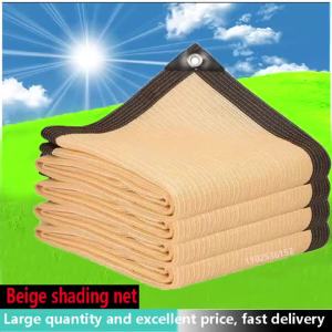 Vải Che Nắng HDPE Màu Be Lưới Che Nắng Ngoài Trời Chống Tia UV Dùng Cho Sân Thượng Cắm Trại Không Chống Thấm Nước