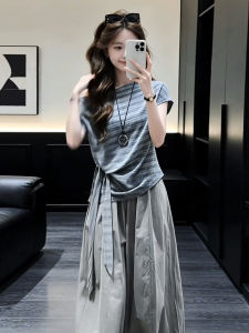 LIRUSHAN | Trang Phục Mùa Hè Phong Cách Trẻ Trung Vai Không Đều