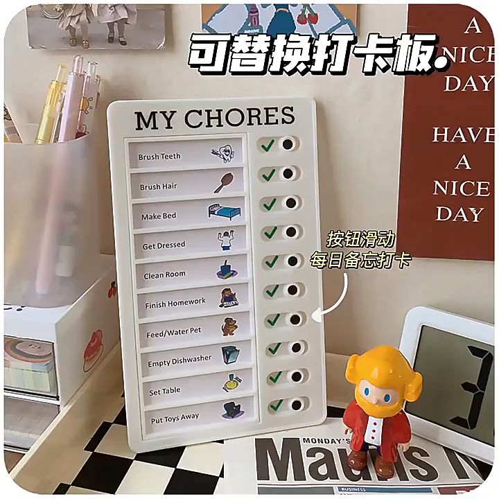 Papan Jadwal Belajar Jadwal Harian Simple Checklist Planner Memo Board Papan Pengingat Jadwal Belajar To Do List Untuk Pelajar