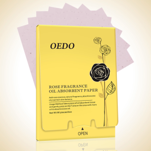 OEDO 90pcs/box Rose Fragrance Oil Absorbent Paper Face Care Oil Absorbing Sheets Skin Care Oil Control Whitening Make Up Beauty