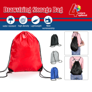 Polyester Drawstring Bag Outdoor Storage Backpack Nylon Travel Backpack Multifunction for Hiking Cycling Marathon Fitnes