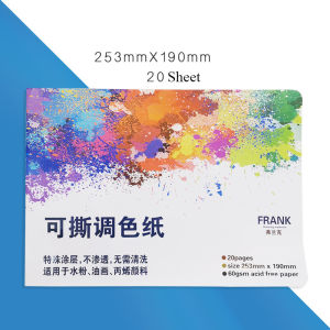 Artist Disposable Tear-Off Palette Paper Paint Palette Paper Pad for Artist Gouache Acrylic Oil Painting Watercolor Art Supplies
