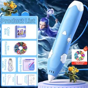 XIONGBUFAN | Childrens 3D Printing Pen Low Temperature Drawing Toy Educational DIY Gift