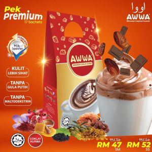 [ KOPI AWWA ] Awwa Cappuccino Latte Coklat Mocha Coklat Kurma Awwa Strawberry