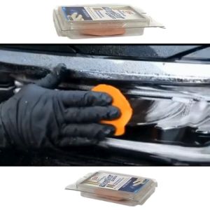 Clay Bar Pembersih Bodi Kaca Kap Lampu Knalpot ES2 Medium Claybar Menghilangkan Noda Aspal semprotan Cat Getah Kotoran Burung Daki Mobil Serbaguna 50 gram warna Oren Oranye Orange Original by PerkakasMobil