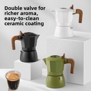 Dual Valve Espresso Maker Moka Pot