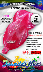 5 Grams Pink Metallic Shimmer Flakes Add-On Pigment Metal Effect SHM10 JuanderHues
