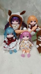 Búp bê khớp BJD 4 inch 13 cm hoạt hình Lắp Ráp Tóc Style Dbs Dream Fairy Maytree OB11 Starlight Academy