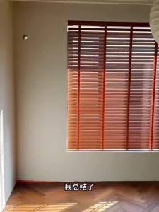 Roller Blinds For Window Sunshade For Home Window Blockout Curtains Window Blinds Shades Ecological Technology Wooden Sunshade Electric Lift Roller Blind 百叶窗