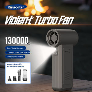 Kinscoter Powerful Air Blower 130000RPM Violent Turbo Fan 8000mAh Portable Dust Cleaner Brushless Jet Fan for PC Keyboard Car