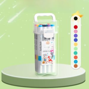 Durable Large Capacity Acrylic Marker Pens for Children Kindergarten Primary School Watercolor Pens Washable Non-Transparent Colors