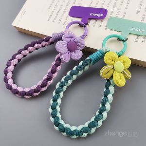 สร้อยข้อมือโทรศัพท์ผ้าฝ้ายสั้นสำหรับผู้หญิง สร้อยข้อมือโทรศัพท์แบบถอดได้พร้อมชุบด้วยโพลีเอสเตอร์ หัวเข็มขัดแบบถอดได้