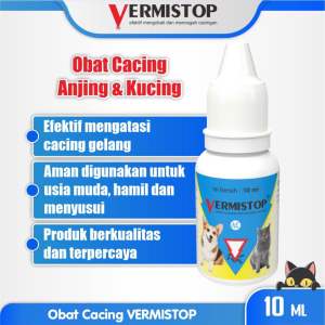 [AMPUH]VERMISTOP OBAT CACING KUCING DAN ANJING MEDION
