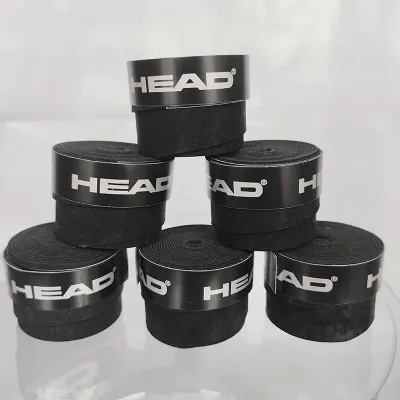 6 Pieces Original HEAD Overgrip Anti Slip Tennis Racket Sweatband Grips Padel Shock Absorption Grip Tape Training Accessories