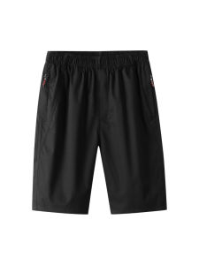 Summer Casual Breathable Mens Short Pants Thin Loose Korean Version Pure Cotton Versatile Elastic Waist Five-Quarter Pants