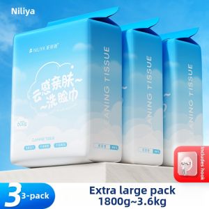NILIYA | Disposable Thick Hanging Cotton Facial Towels Family Size