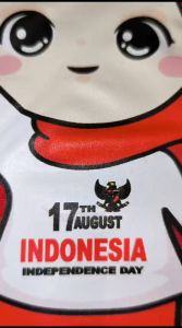 Atasan Kaos HUT Jilbab Bdr RI 79 1945 & Kaos Merah Putih 17 Agustus