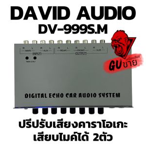 ปรีคาราโอเกะ PREAMP ยี่ห้อ DAVID AUDIO รุ่น DV-999S.M ปรีปรับเสียงคาราโอเกะ เสียบไมค์ได้ 2ตัว ปรับ ECHO ในตัว ของแท้