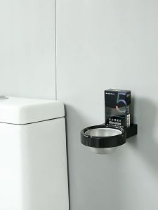 เชิ้ตสแตนเลสพกพาติดผนัง Non-Trace ชั้นเก็บห้องน้ำ Ashtray GreenHouse