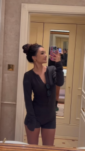 บอดี้สูท ชุดออกกำลังกายผู้หญิง กระดุมหน้าจริง ผ้าร่องอย่างดี ยืดหยุ่น กระชับเก็บทรง ใส่สบาย ชุดโยคะ ดีไซน์สวยงาม เข้ารูป #1206