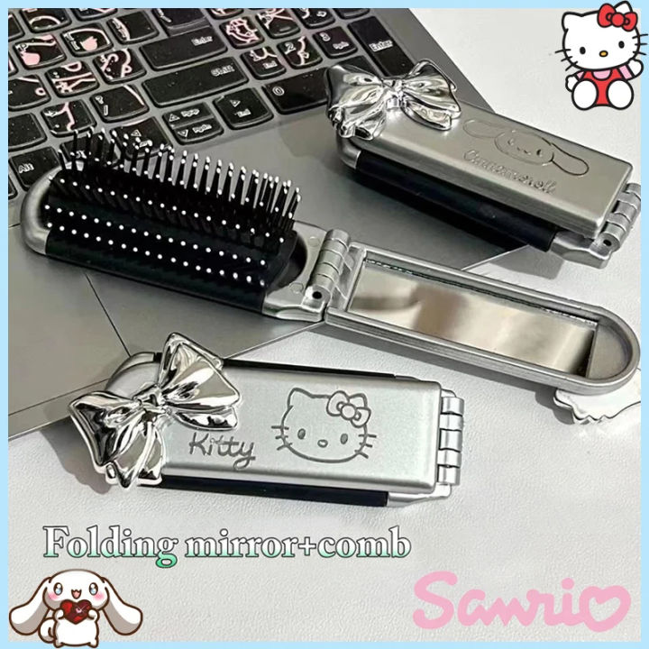 Sanrio Hello Kitty kuromi đệm hơi lược với Gương trang điểm phim hoạt ...