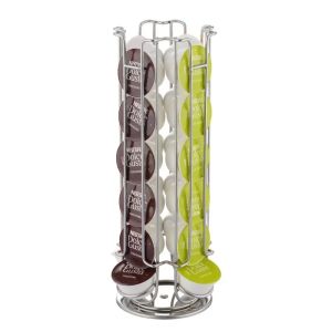 JUSTINLAU Coffee Capsule Display Holder for Dolce Gusto Rotatable Storage Stand 24Pcs Capsules Coffee Capsule Dispenser Rack