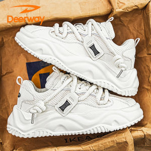 Deerway Mens Sport Shoes Breathable Mesh Running Sneakers Autumn Season Low Top Fashionable Versatile Anti-Odor Comfortable