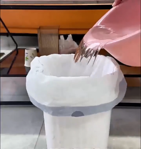 SG [READY STOCK]Drawstring Garbage Bag Is Water Leak-Proof 100pcs Tough Bag Of 45 * 45cm  Thickened Plastic Trash Bags