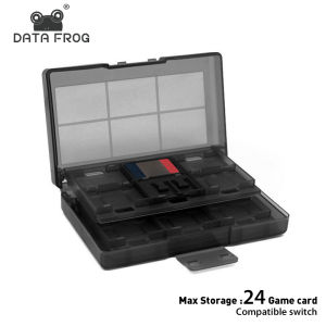 DATA FROG 24 In 1 Portable Game Cards Case Compatible with Switch Game Memory SD Card Holder For Switch Lite Switch Oled
