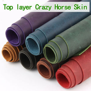 2mm thick color changing crazy horse leather top layer retro cowhide leather material crazy horse leather material handmade DIY
