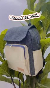 Ransel 3in1 Motif Polkadot: Ransel Kecil Mini Jalan-Jalan Fashion Wanita