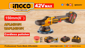 INGCO 42V 6" CORDLESS POLISHER | BRUSHLESS MOTOR | APLI42151