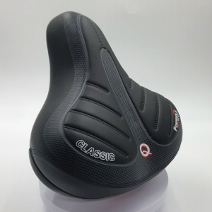 Mobi Q Extra Comfort Bicycle Seat | 8cm Memory Foam & Dual Spring Suspension | Wide Bike Saddle