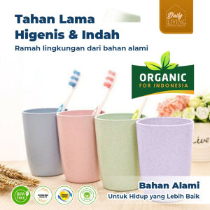 DAILY LIVING WHEAT STRAW CUP ECO FRENDLY / GELAS SERAT GANDUM ORGANIK HIGH QUALITY /GELAS TRAVEL SIZE GO GREEN