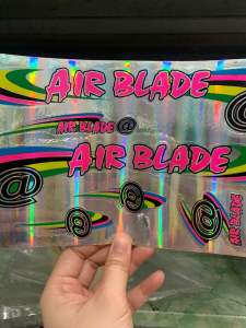 Bộ tem xe đạp AIRBLADE chữ màu hồng hàng nhập Thái Lan chất lượng cao dành trang trí riêng cho dòng xe này tem màu sắc cực đẹp và bền giá bán cực tốt bán lẻ như bán sỉ