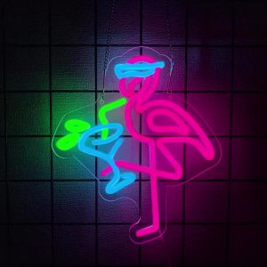 Cocktails Glass Neon Sign for Wall DecorLED Neon Lights Signs for Bedroom Office Hotel Pub Cafe Recreation Room Art Wall Decor