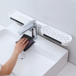 BATHI Rak Tempel Lipat Sudut Kamar Mandi Berongga Flexible Bathroom Organizers