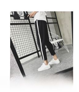 กางเกงขายาวทรงหลวมสไตล์อเมริกัน ทรงหลวม กางเกงขายาวทรงตรงสำหรับใส่ทำงานสำหรับผู้ชาย ทรงหลวม ดีไซน์เรียบง่าย สไตล์ยุโรป