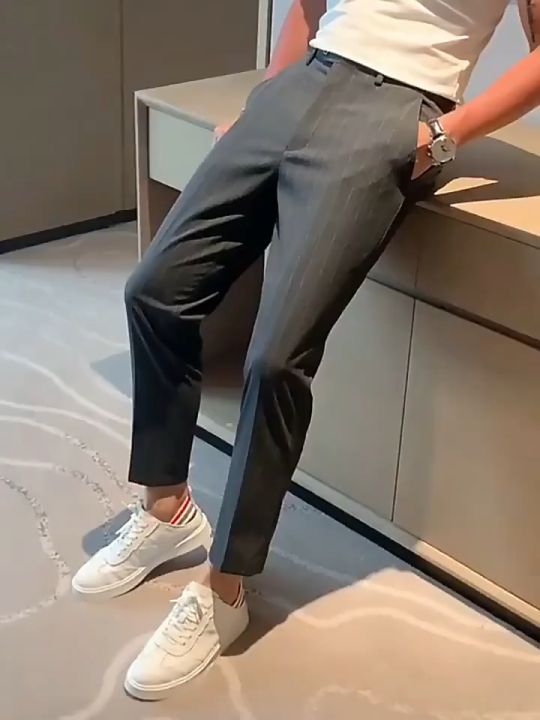 Men's Striped Suit Pants Trousers Pants For Men Korean Style Fashion High Quality Slacks Pants For Men Formal Attire Men | Lazada PH Men's Striped Suit Pants Trousers Pants For Men Korean Style Fashion High Quality Slacks Pants For Men Formal Attire Men | Lazada PH