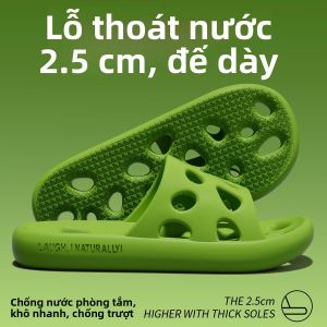 MONLEYTA | Dép đi trong nhà EVA chống trượt chống mùi mát mẻ massage mùa hè dành cho nam và nữ dùng trong nhà tắm