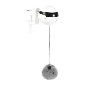 HamshMoc Automatic Cat Teaser Ball Toy Interactive Cat Electric Toy Auto Lifting Ball Up and Down for Activity Indoor for Cats Kitten