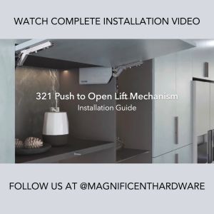 Push To Open Lift Up Mechanism Heavy Duty for Kitchen Cabinet